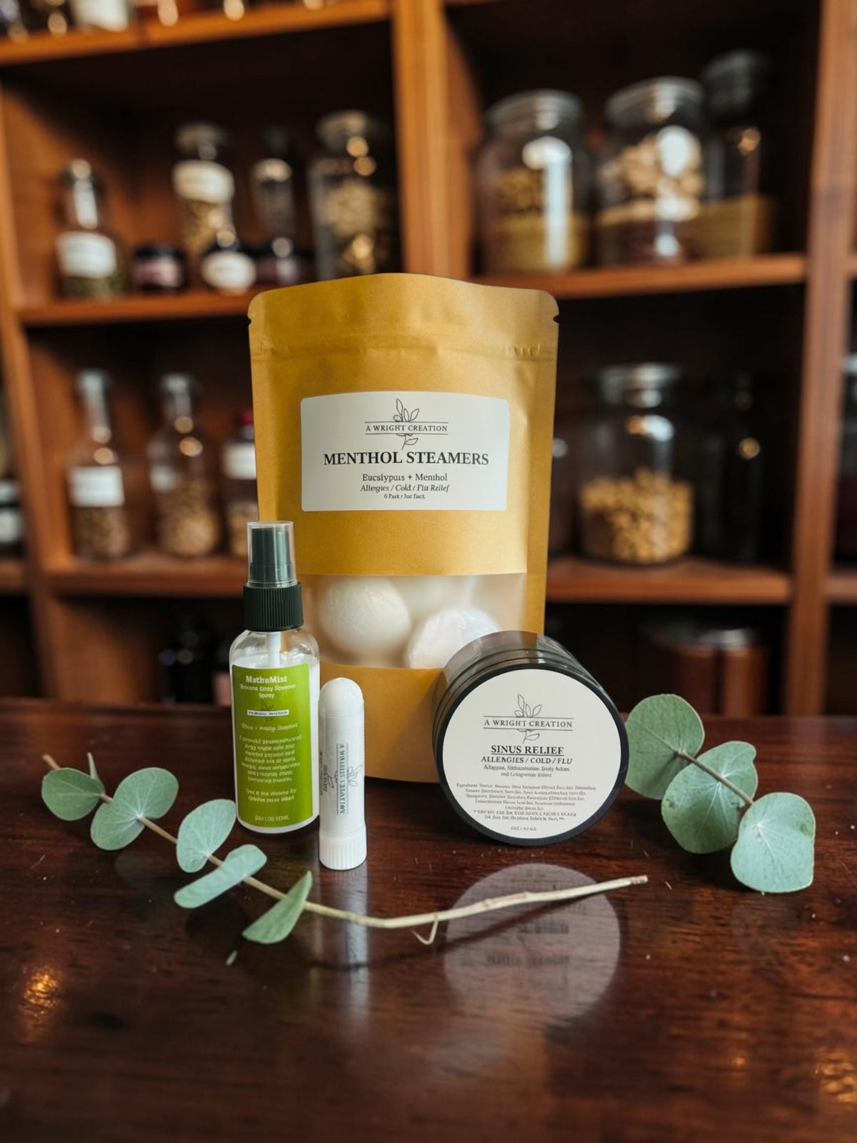 Sinus Reset Support Bundle 4 piece Kit | Sinus | Allergies | Asthma | Cold | Flu | Congestion Relief