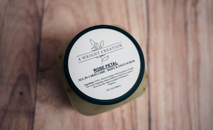 Rose Petal - Mega Moisture Body Sugar Scrub - Exfoliator
