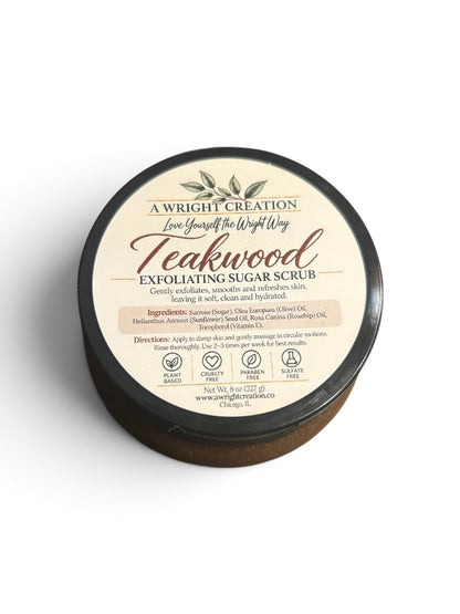 Teakwood - Mega Moisture Body Sugar Scrub - Exfoliator