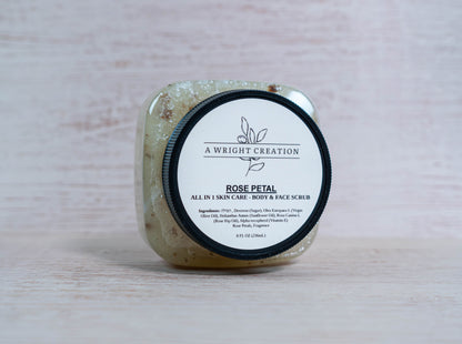 Rose Petal - Mega Moisture Body Sugar Scrub - Exfoliator