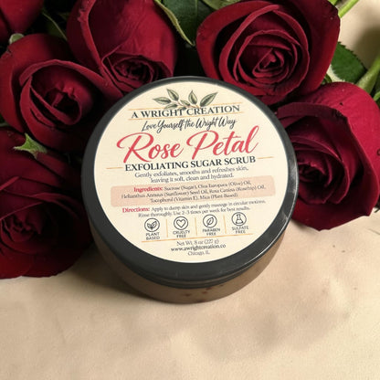 Rose Petal - Mega Moisture Body Sugar Scrub - Exfoliator