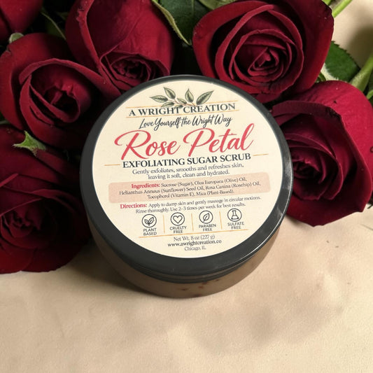 Rose Petal - Mega Moisture Body Sugar Scrub - Exfoliator