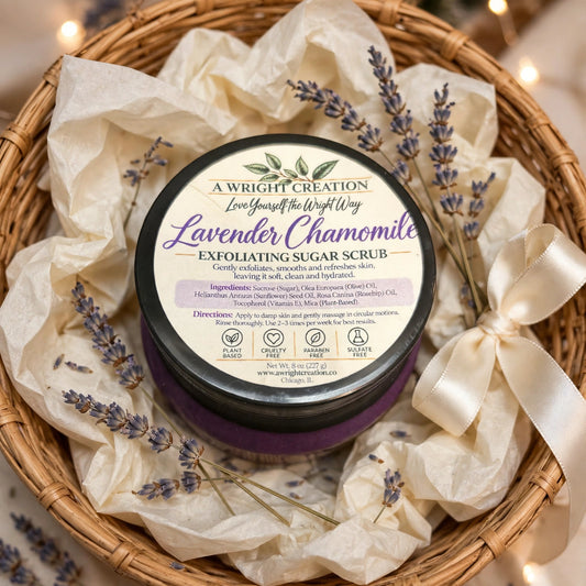 Lavender & Chamomile - Mega Moisture Sugar Scrub - Exfoliator