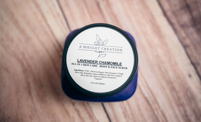 Lavender & Chamomile - Mega Moisture Sugar Scrub - Exfoliator