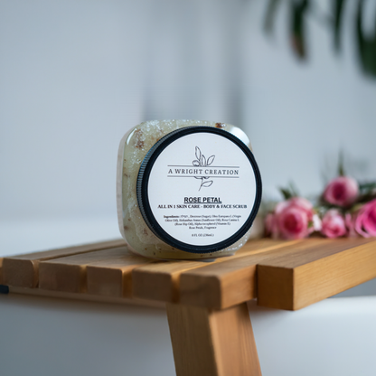Rose Petal - Mega Moisture Body Sugar Scrub - Exfoliator