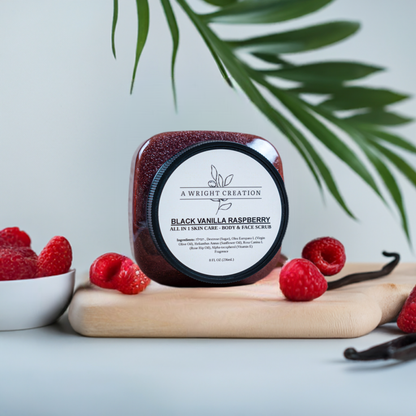 Black Vanilla Raspberry - Mega Moisture Body Sugar Scrub - Exfoliator